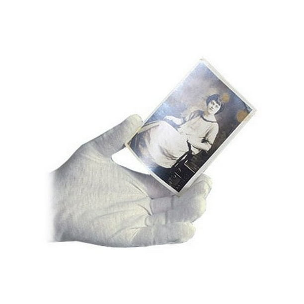Package of 12 Archival Methods Light Weight Cotton Gloves Large 
